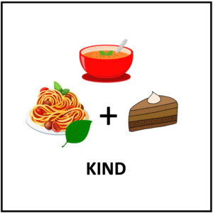 Kind - Vegetarische Spaghetti / Chocomousse